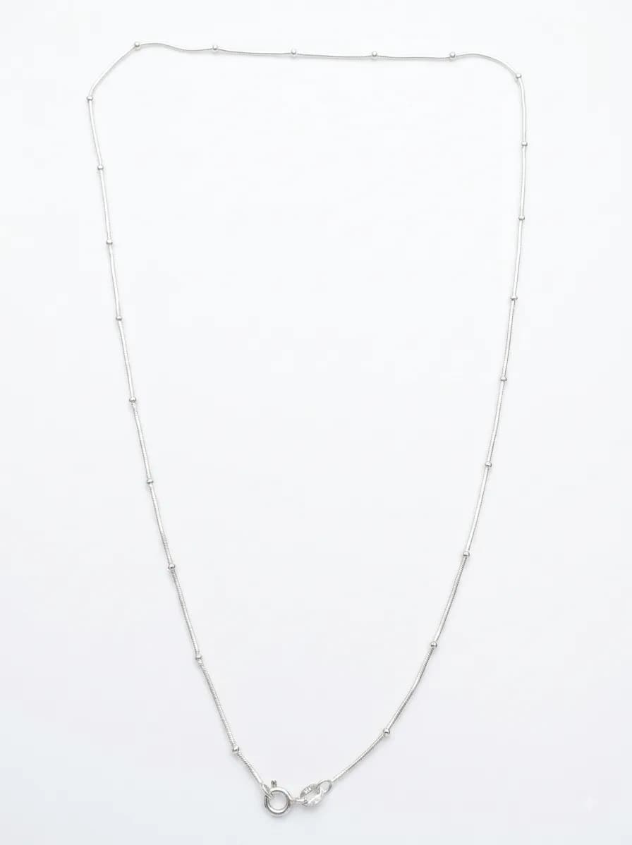 Subtle Silver Ball Chain