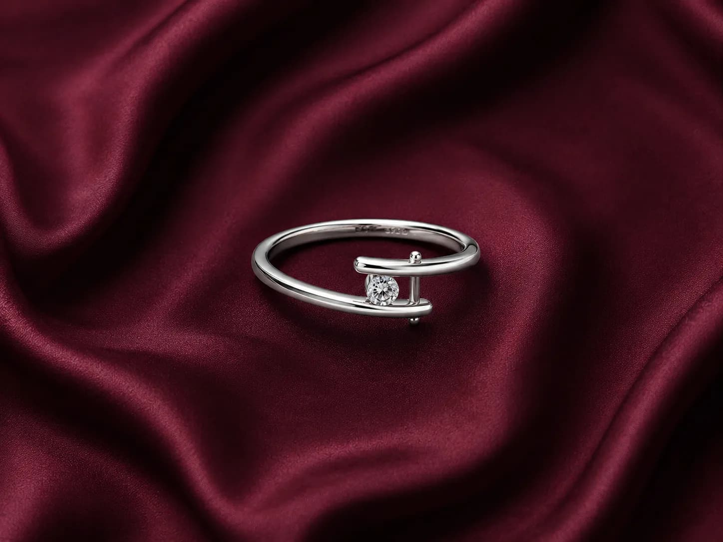 Sterling Silver Elegant Open Wrap Ring