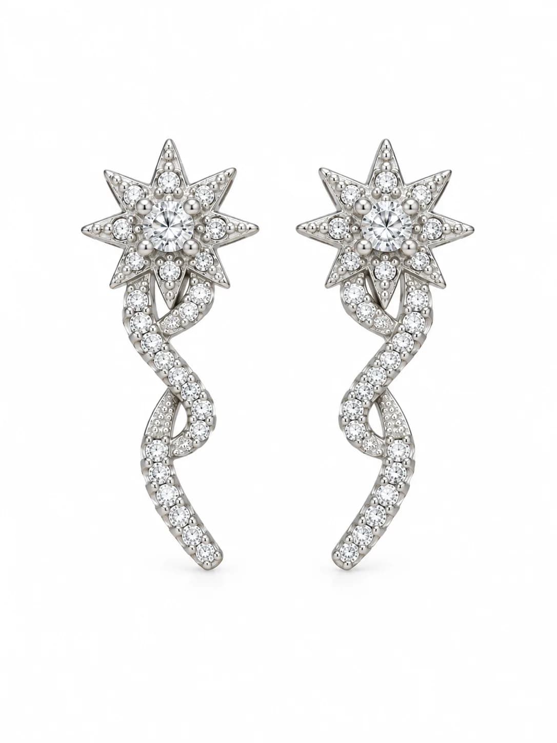 Silver Celestial Earring