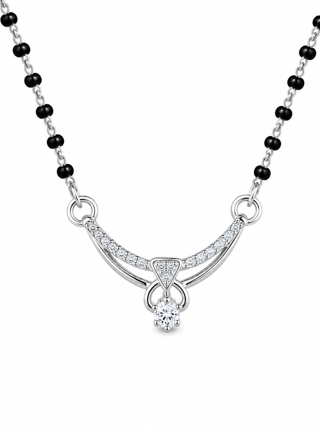Graceful Curve 925 Sterling Silver Mangalsutra