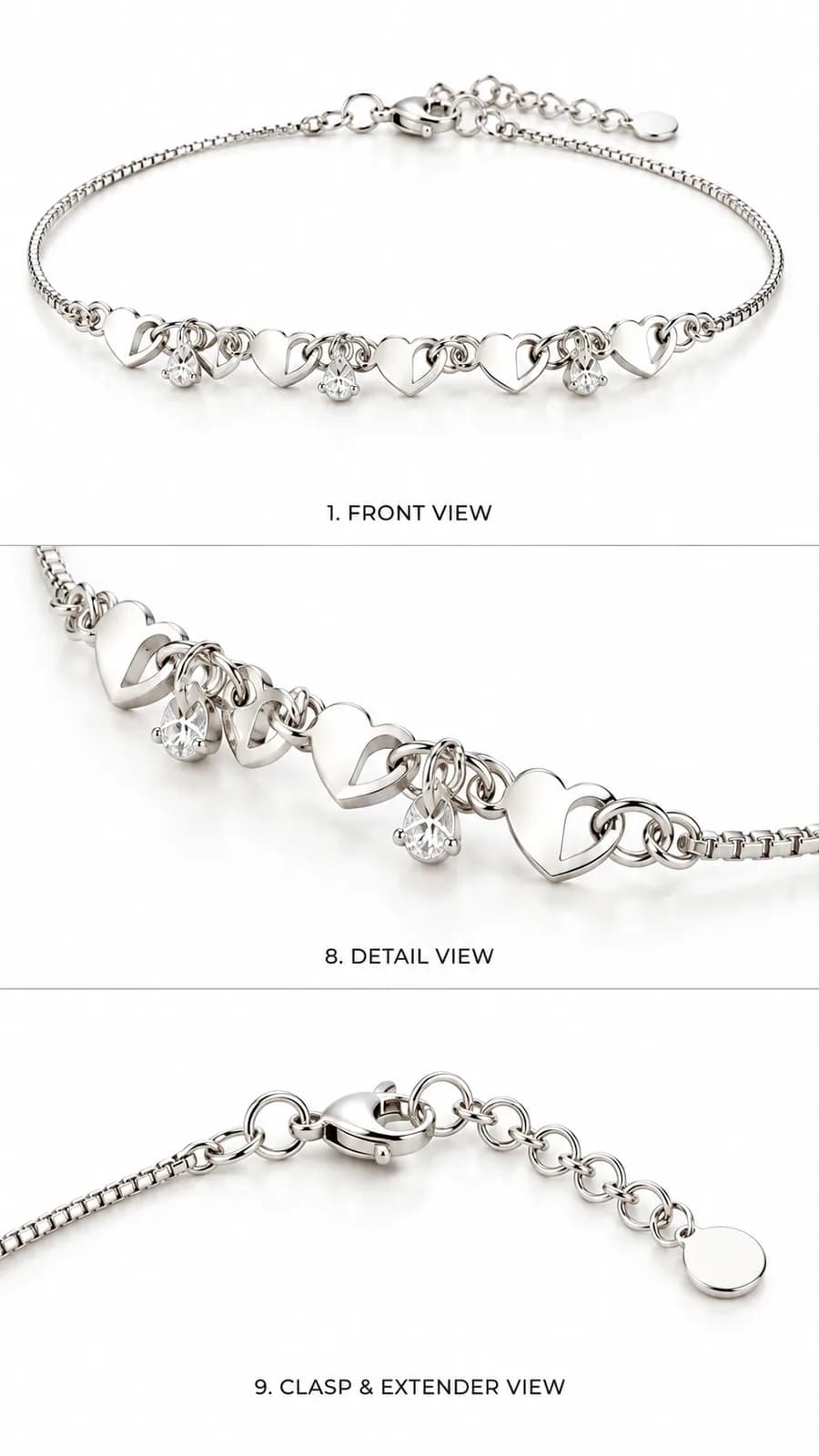 Celestial Evil Eye Charm Anklet