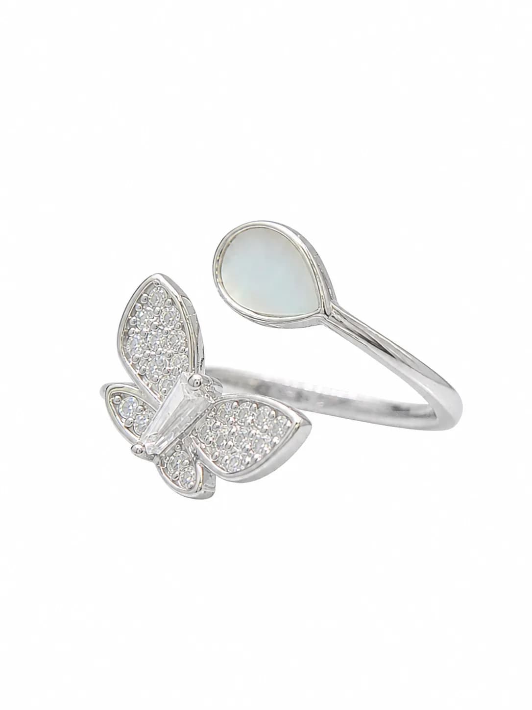 Pearl Butterfly Elegance Ring