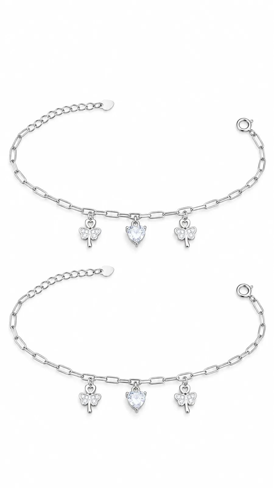 Celestial Butterfly Charm Anklet