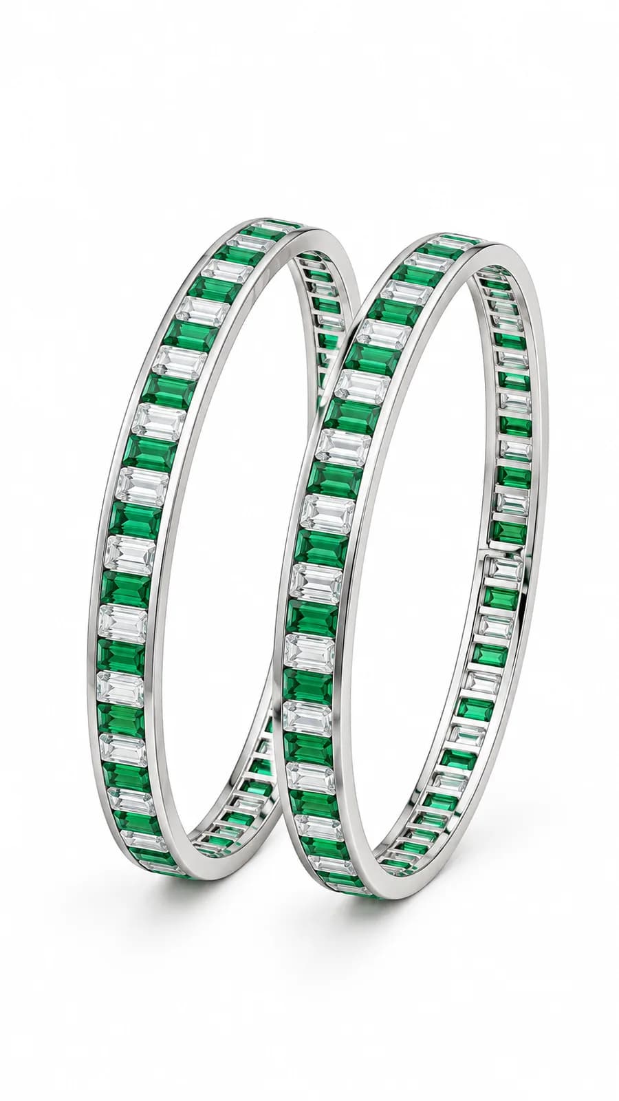 Silver Radiance High-Quality Bangles