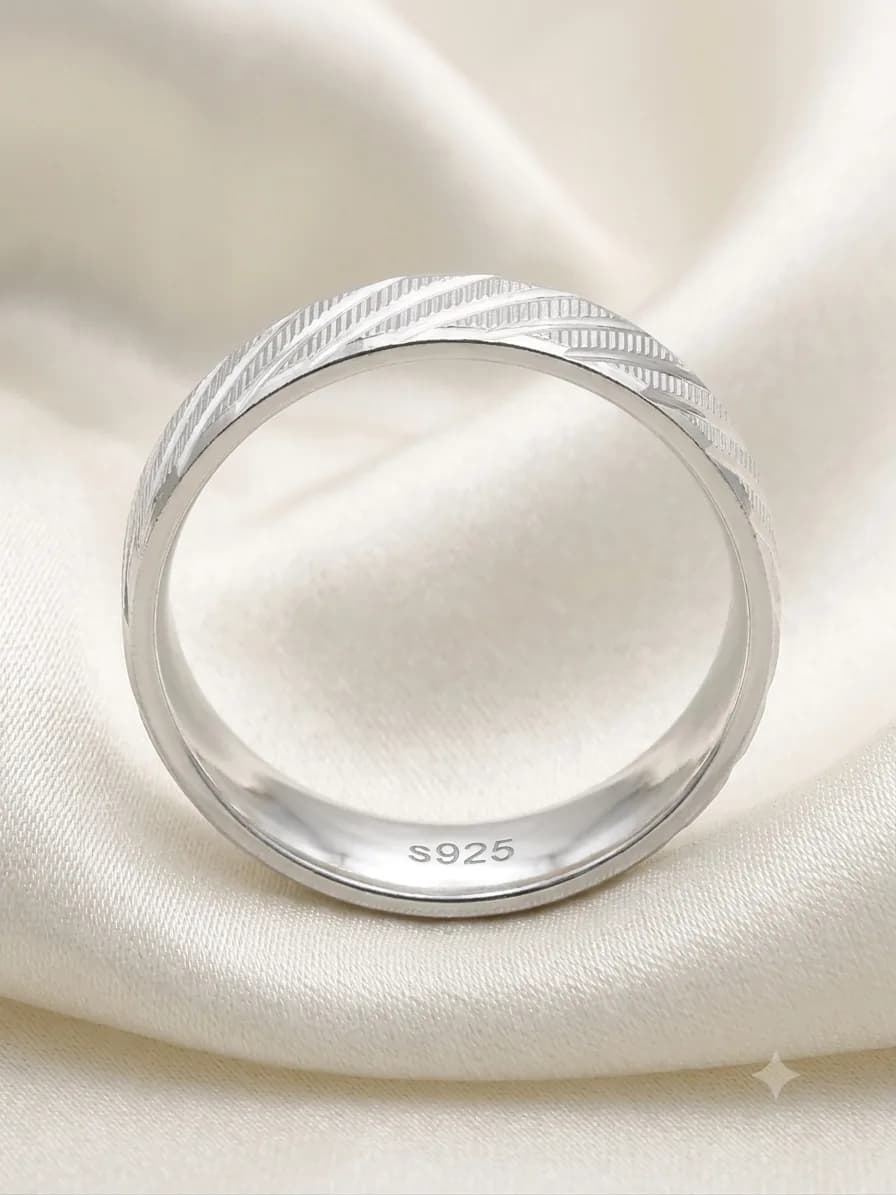 Silver Radiant Gem Ring
