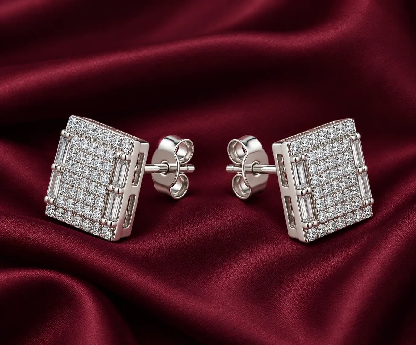 Silver Crystal earring