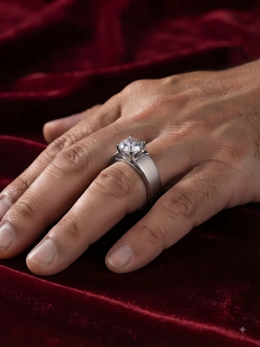 Royal Solitaire Crown Ring