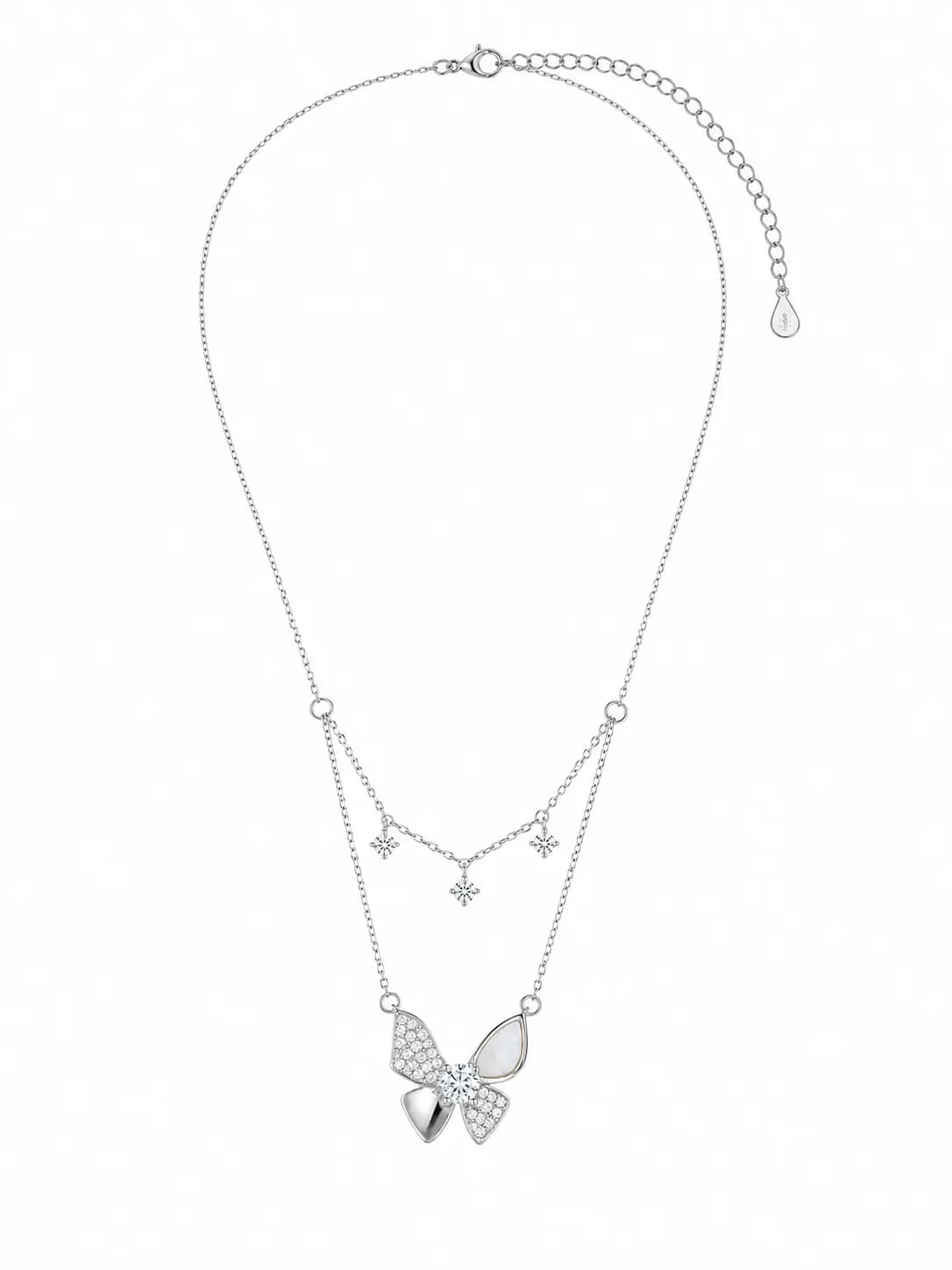 Butterfly Layered Statement Pendant