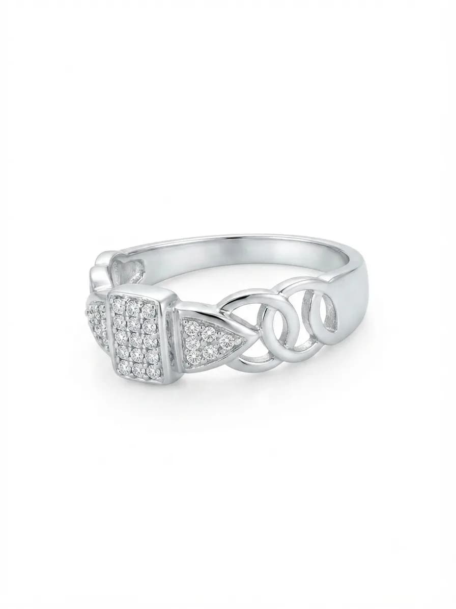 Silver Cluster Ring