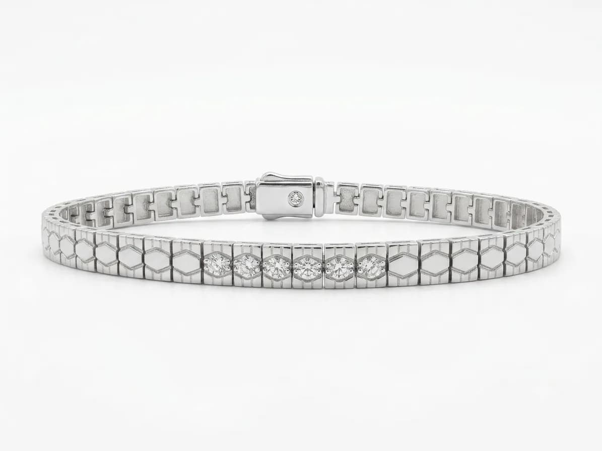 Classic Silver Link Men’s Bracelet