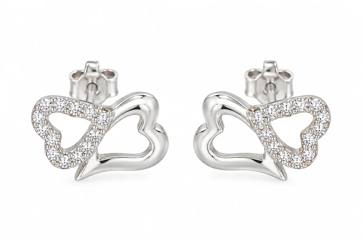 Silver Heart Earring