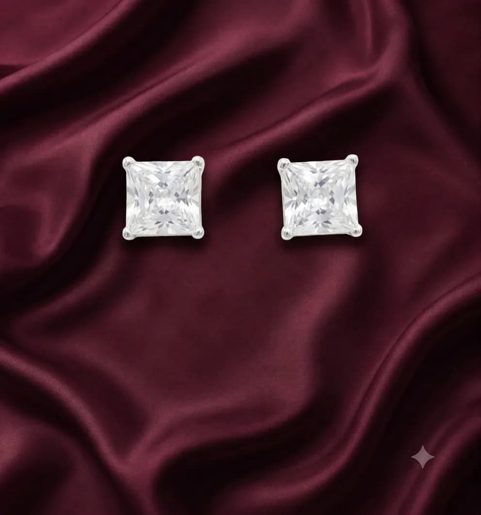 Princess Radiance Stud Earrings