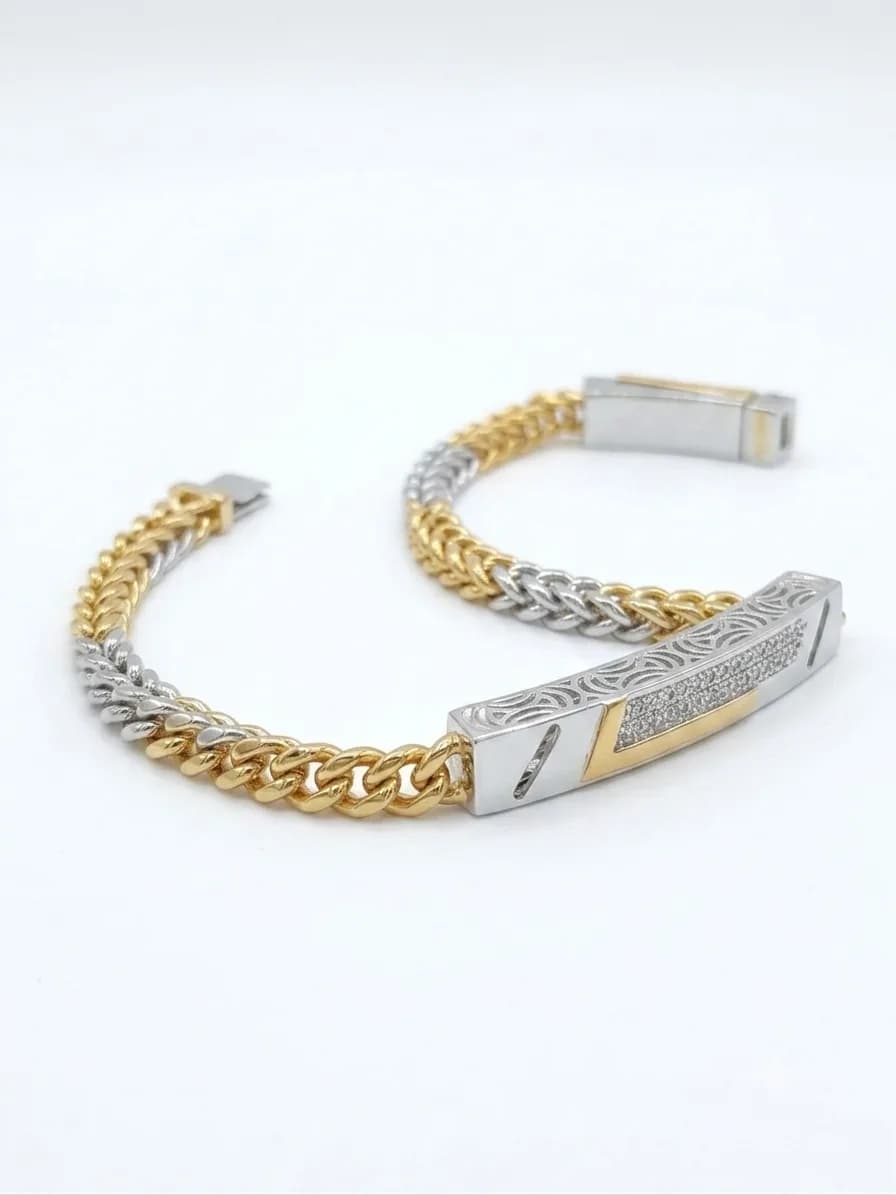 Royal Dual-Tone ID Bracelet