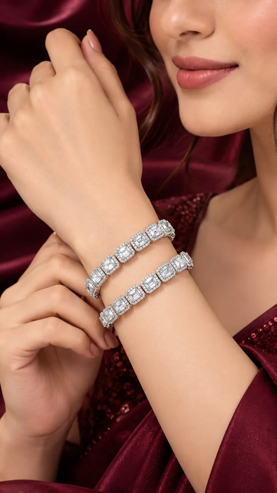 Regal Geometric Elegance Bangle