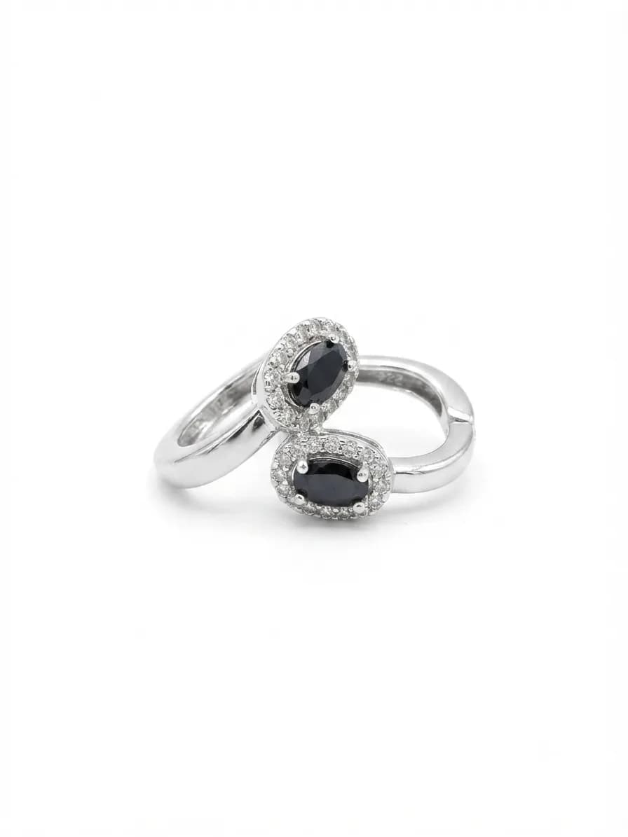 Midnight Halo Hoops