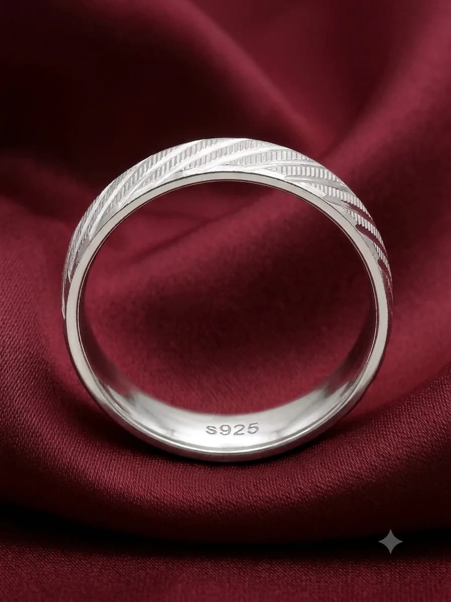 Silver Radiant Gem Ring