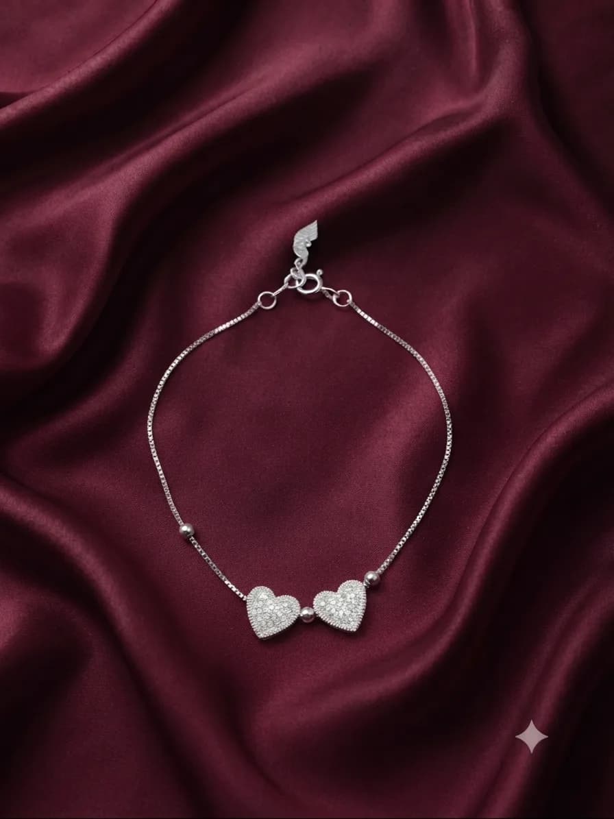 crystal heart charms