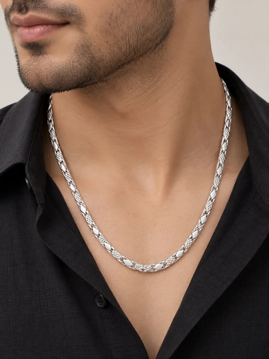 Silver Braided Luxe Chain