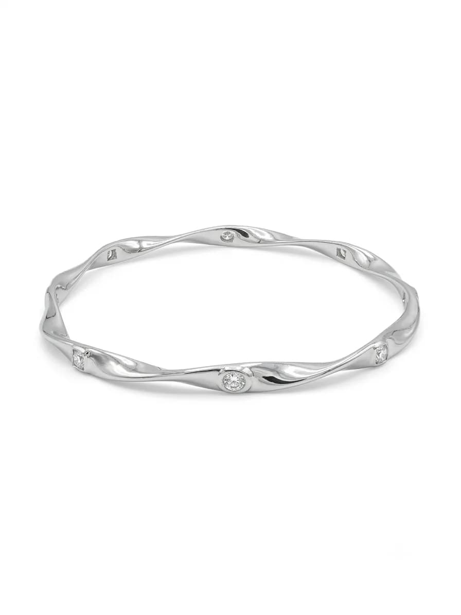 Wave Hinged Bangles