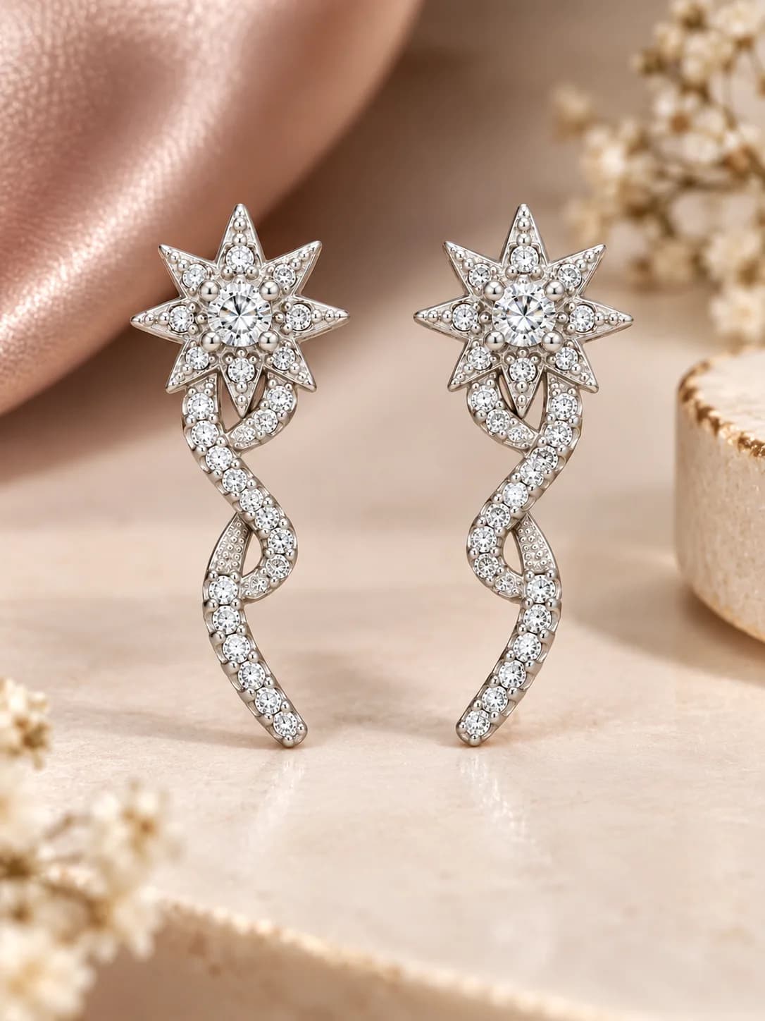 Silver Celestial Earring