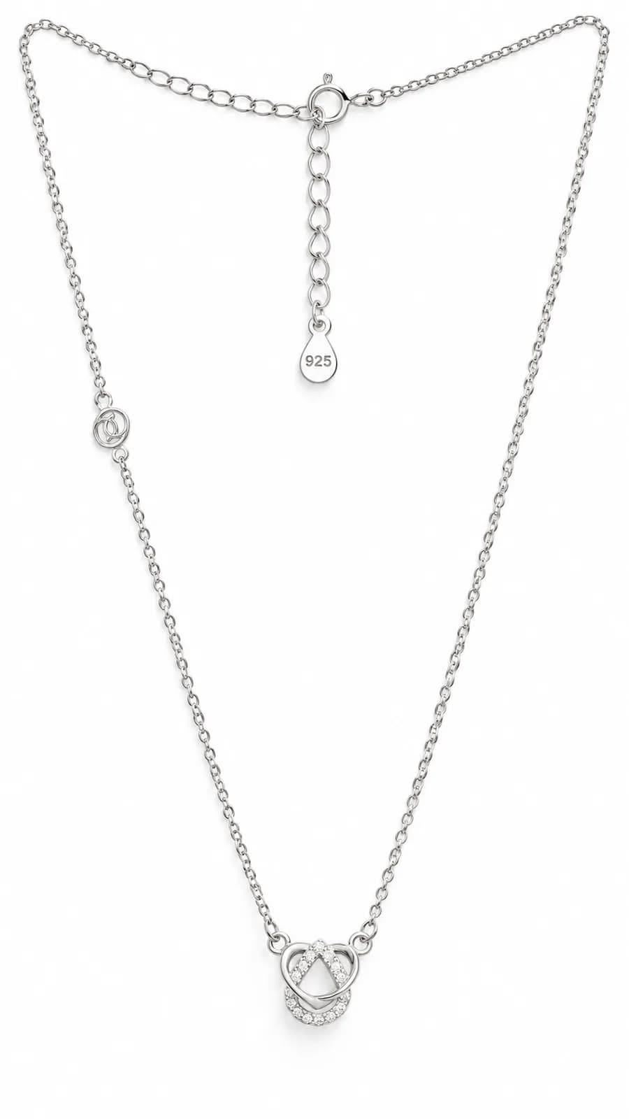 Silver Elegant Heart pandent chain