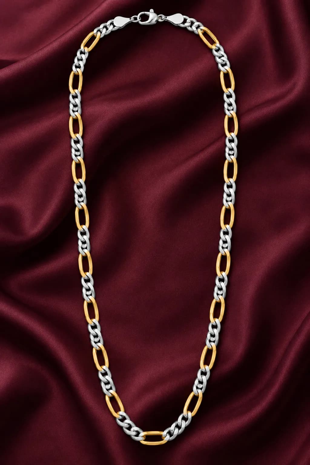 Silver Two Tone Chain