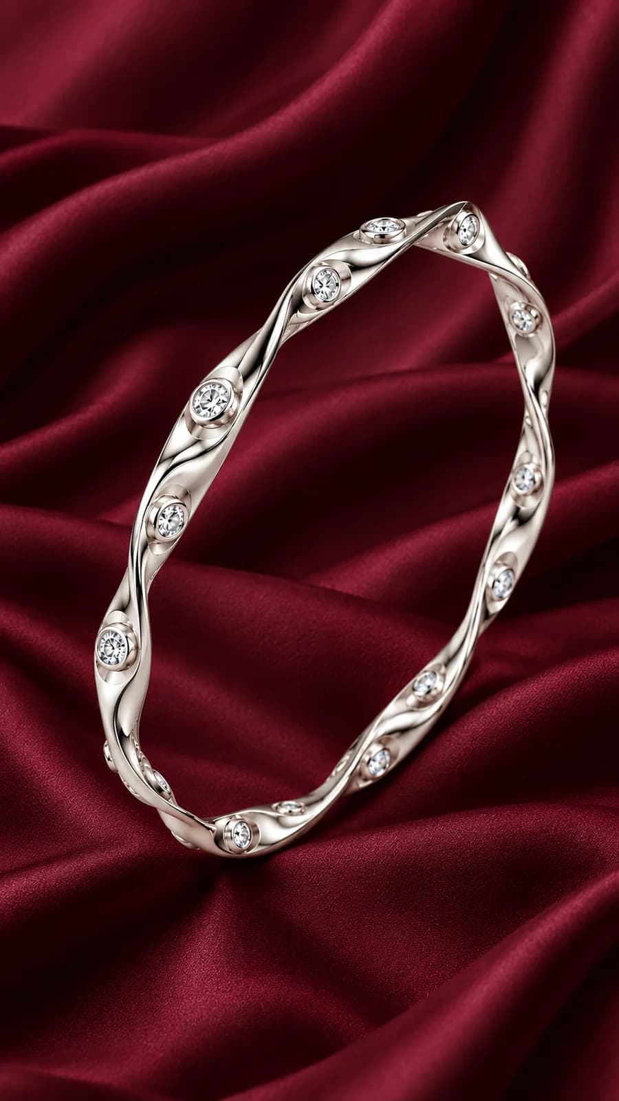 Silver Twisted bangles