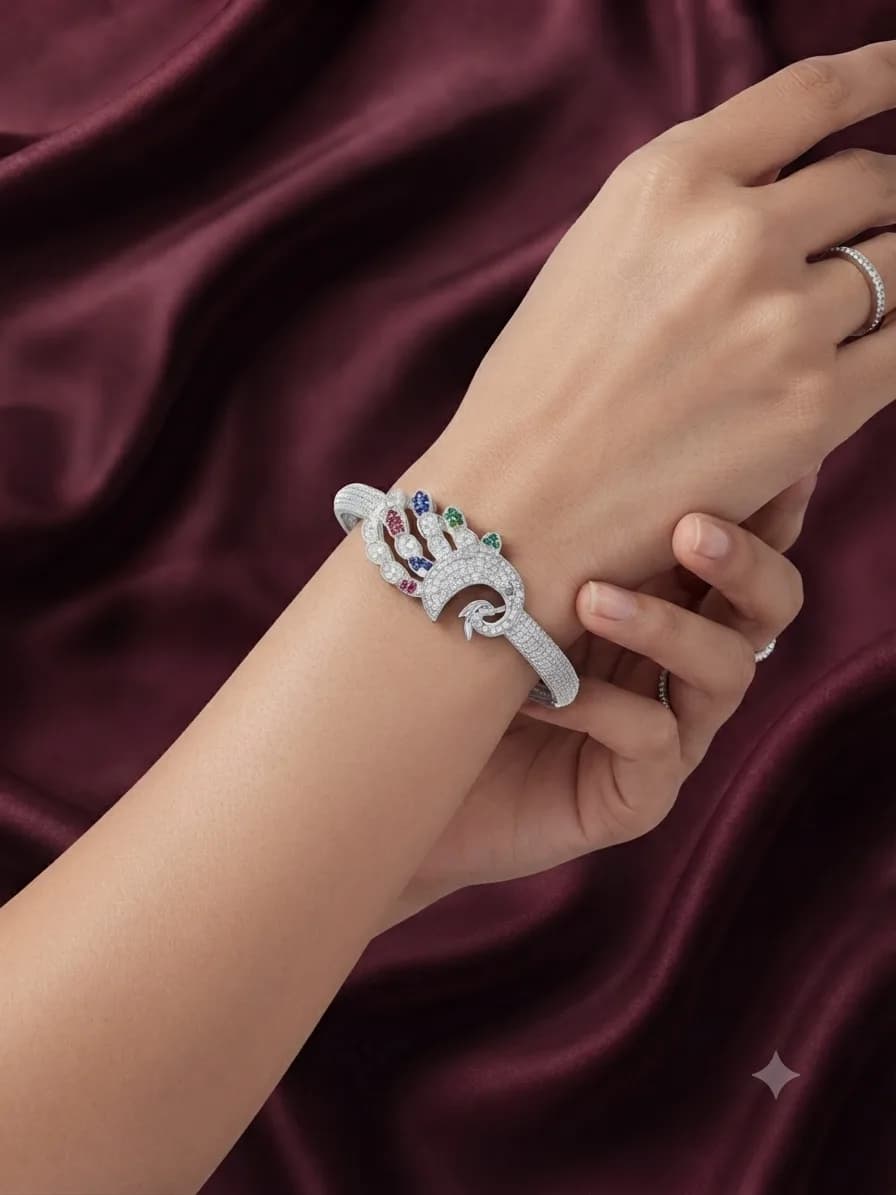 Celeste Regal Peacock Bangle