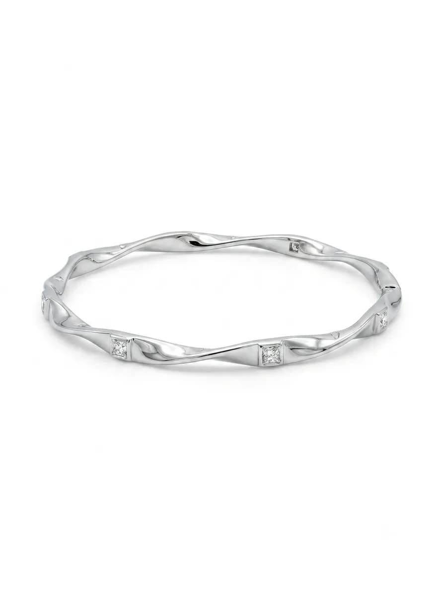 Twisted Wave Bangle