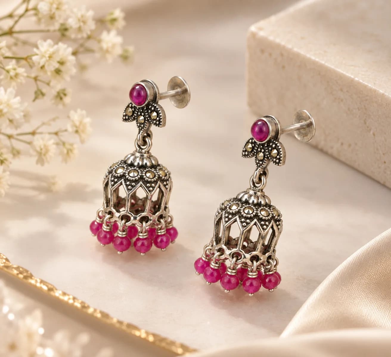 Silver Heritage Earring