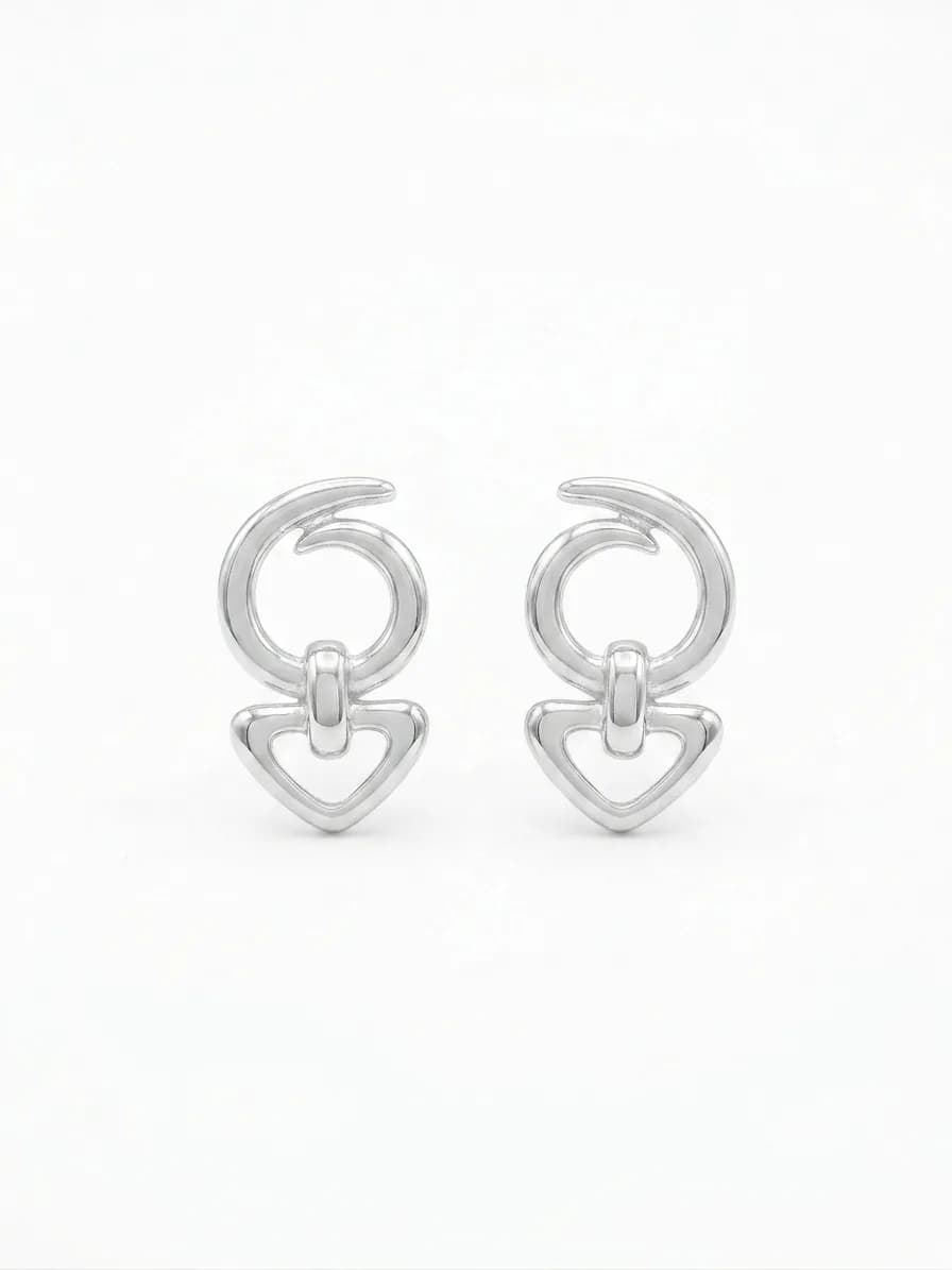 Interlocking Love-Link Earrings
