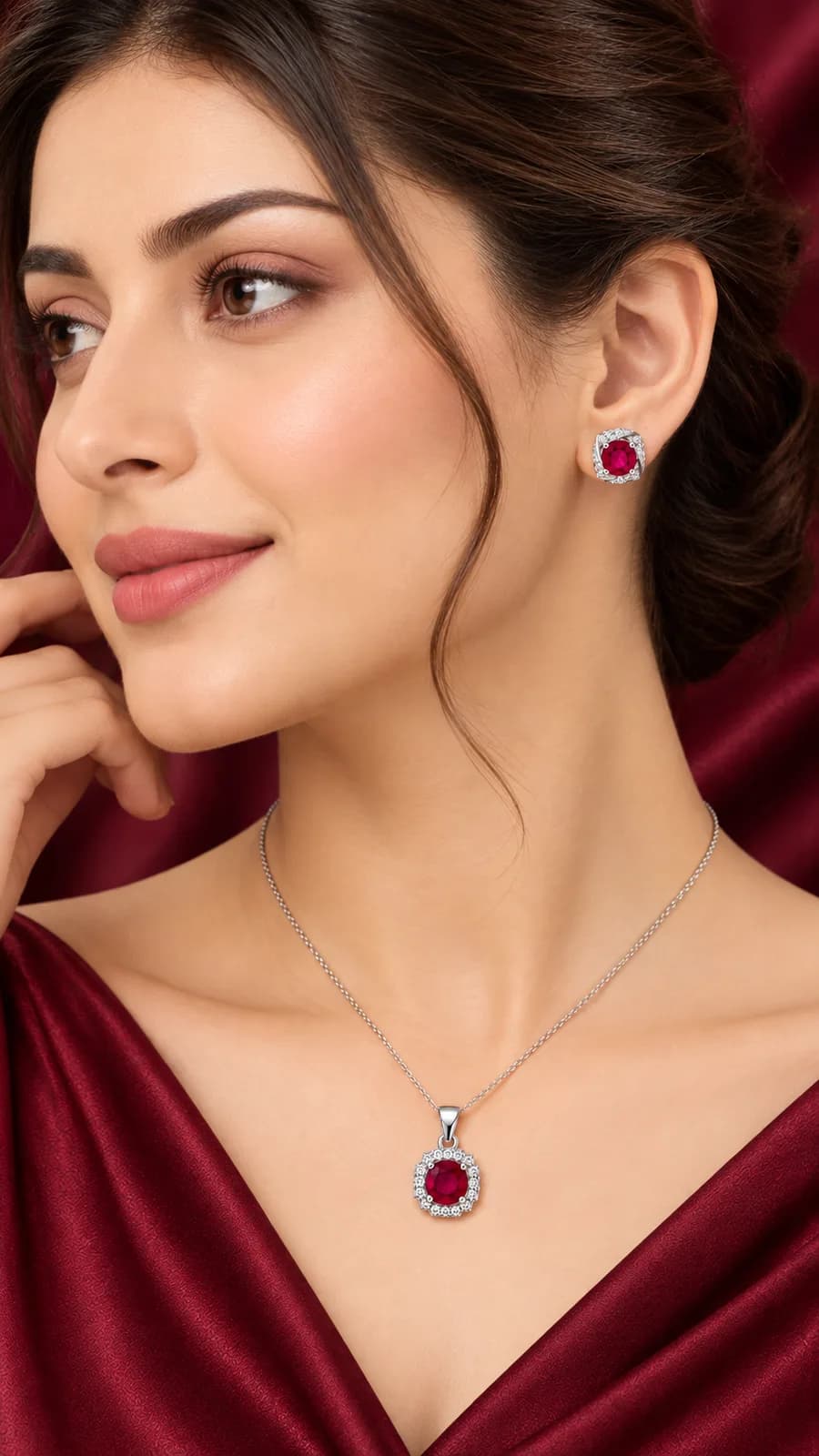 Crimson Rose Ruby Set