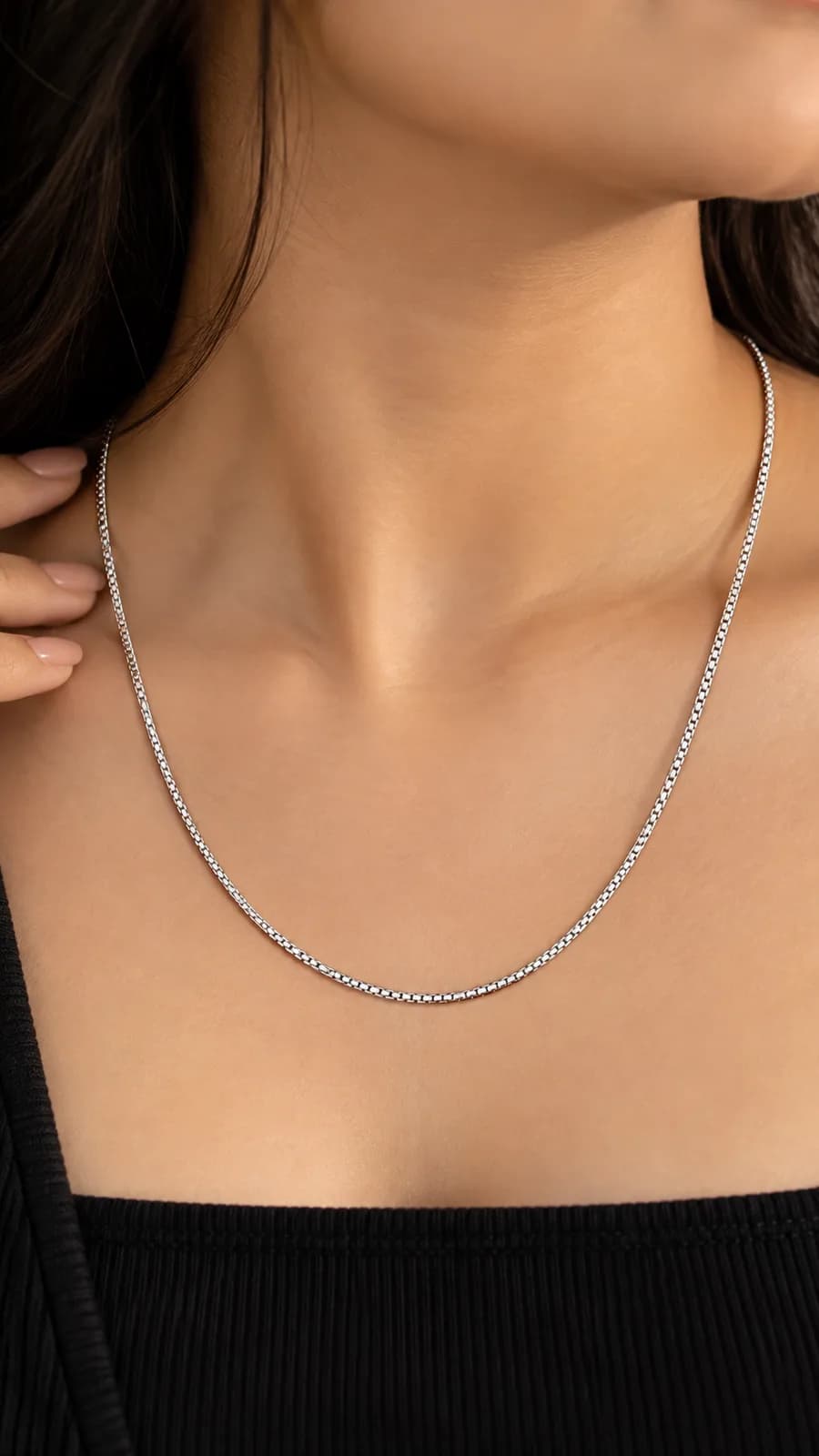 Silver Sleek Box Chain