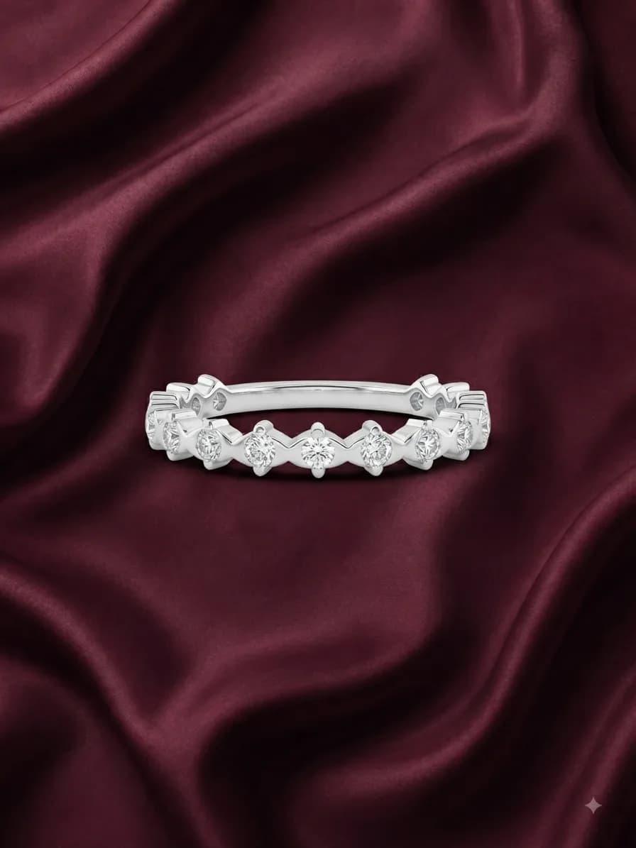 Zeloria Diamond Wave Ring