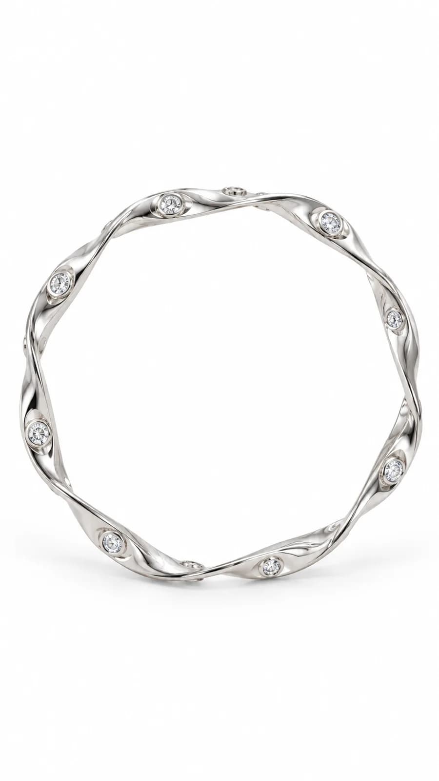 Silver Twisted bangles