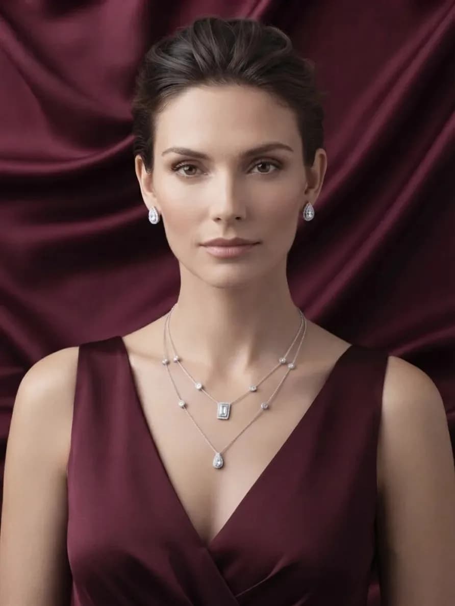 Elegant Double-Layer Teardrop Set