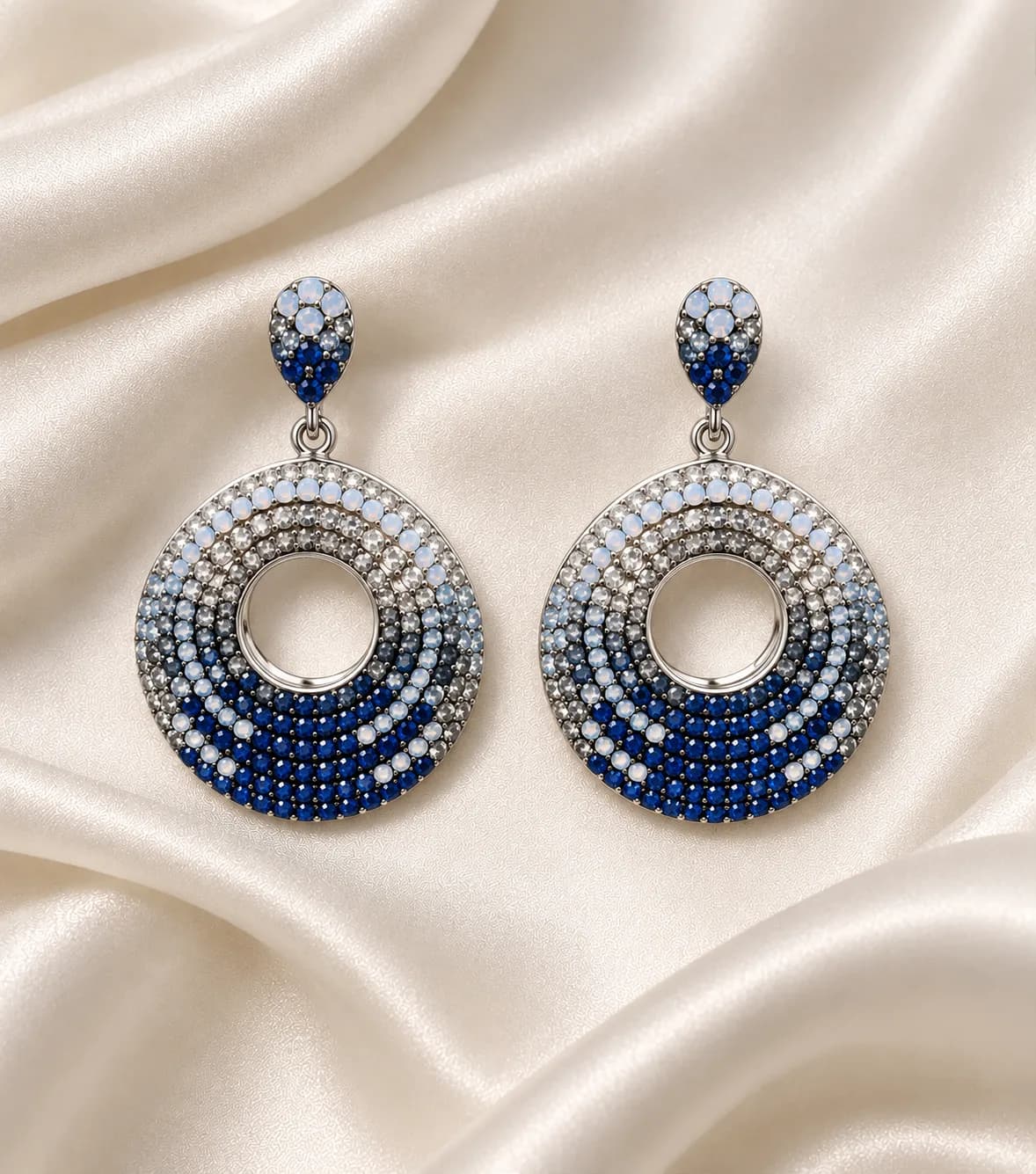 The Celestial Ombré Pavé Hoops