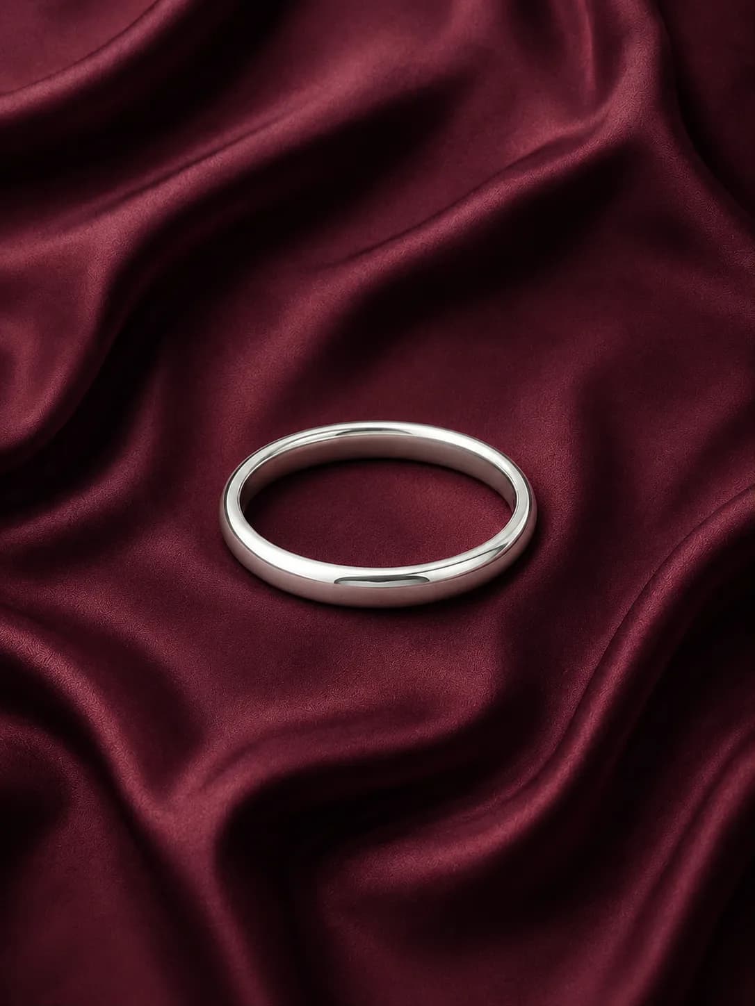 Classic Silver Minimal Band Ring