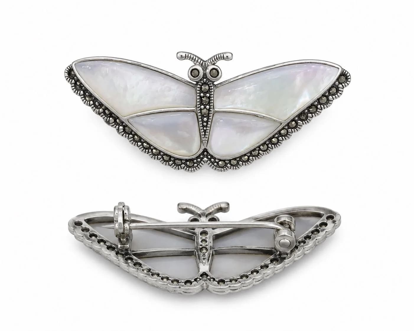 Moonlit Butterfly Brooch