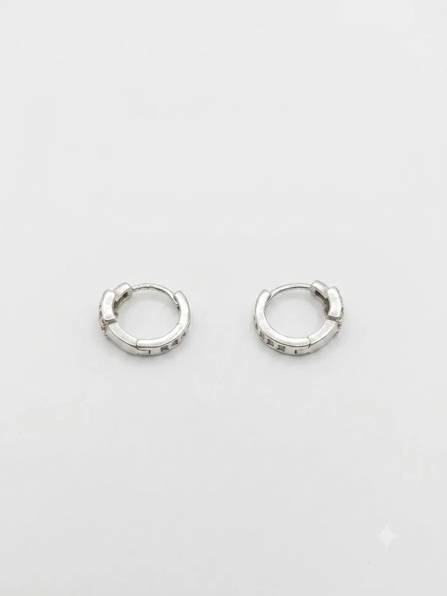 Radiant Trinity Hoop Earrings