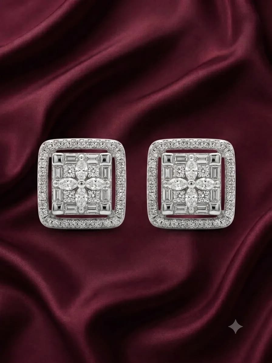 Nova Square Stud Earrings