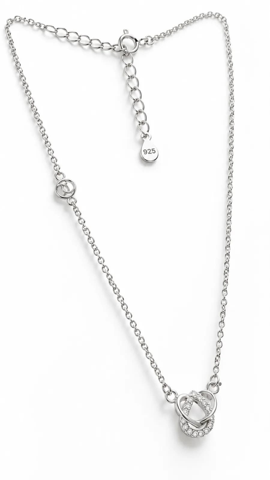 Silver Elegant Heart pandent chain