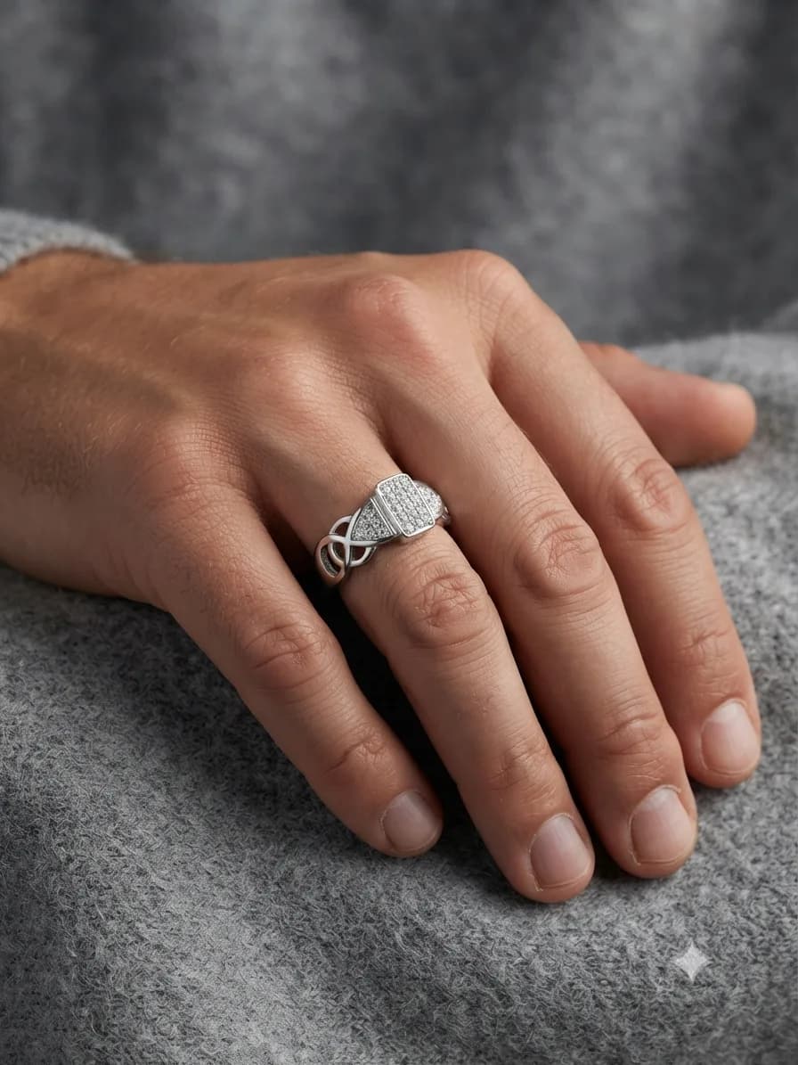 Silver Cluster Ring