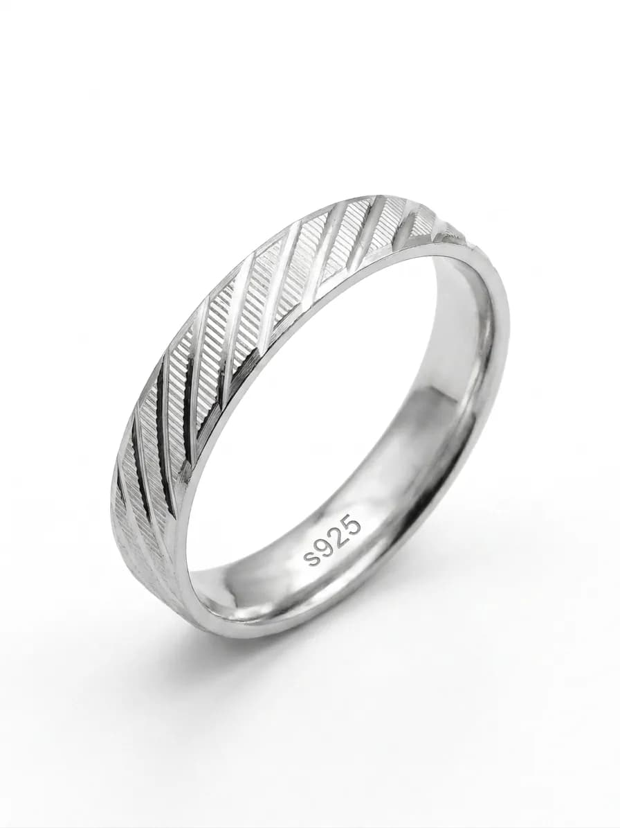 Silver Radiant Gem Ring