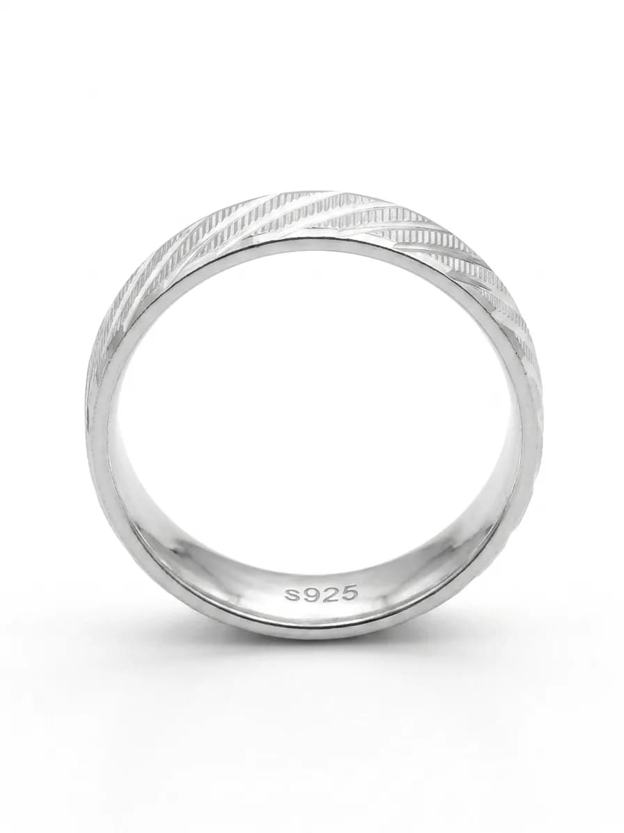 Silver Radiant Gem Ring