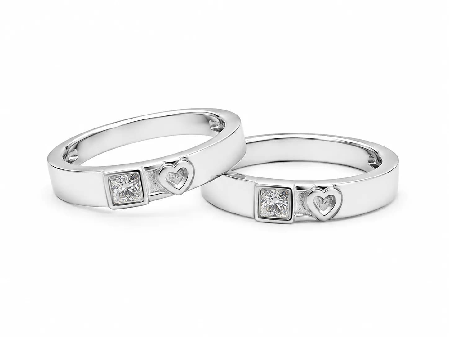 Classic Love Couple Ring