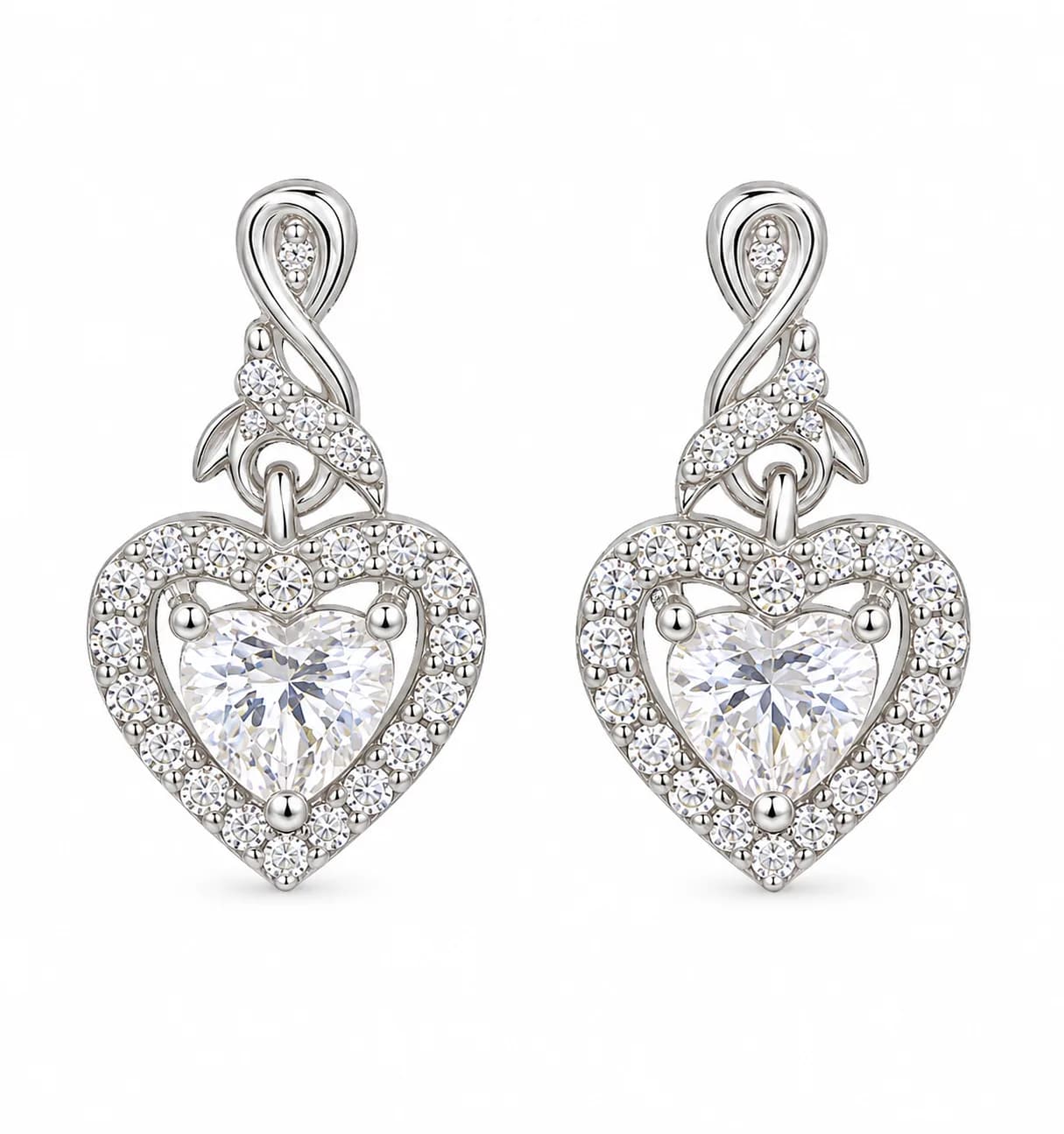 Silver Heart Earring