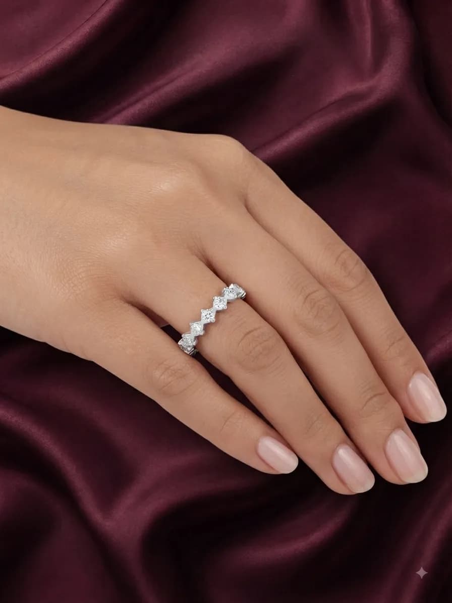 Zeloria Diamond Wave Ring