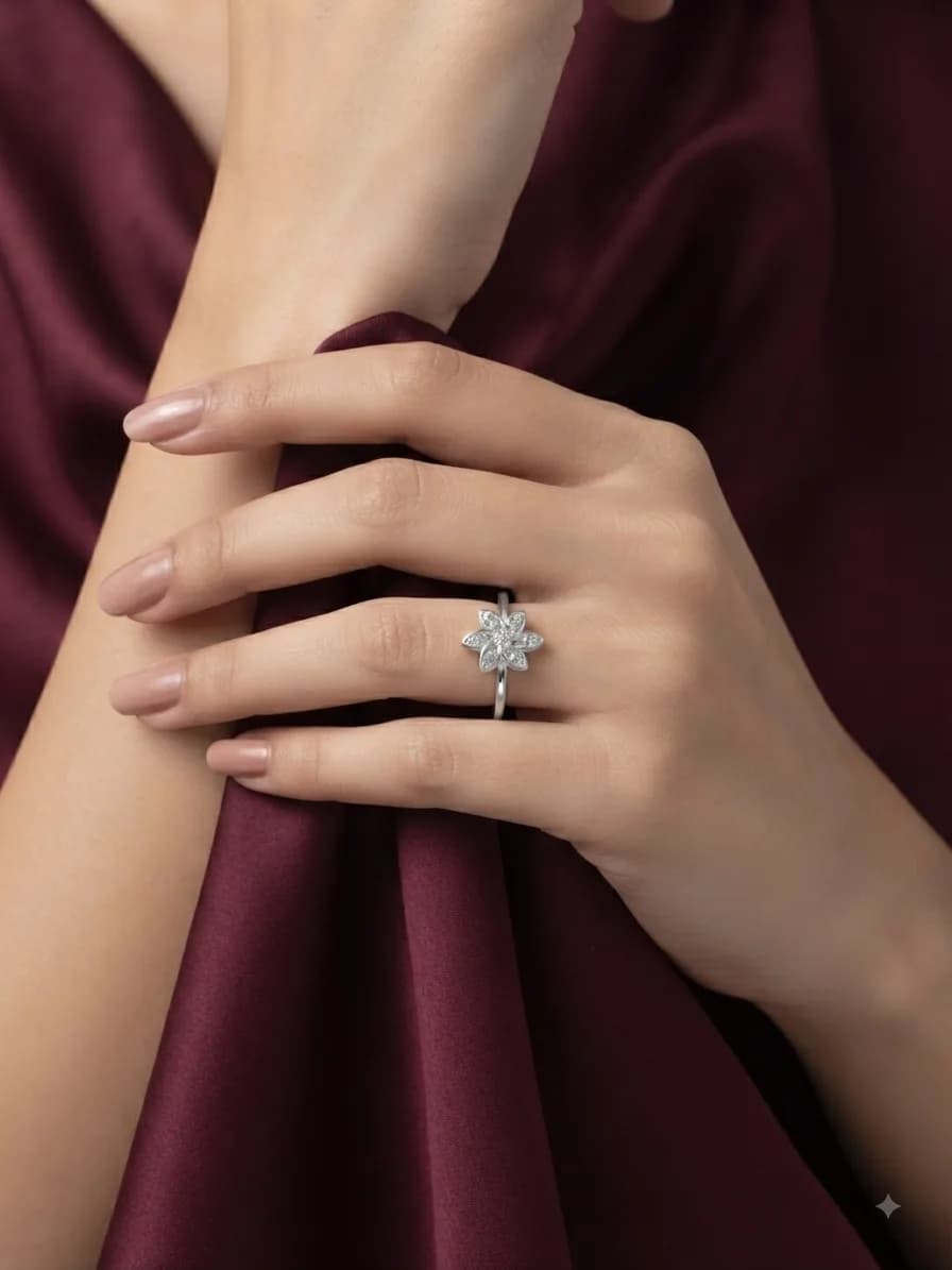 Radiant Flora Band ring