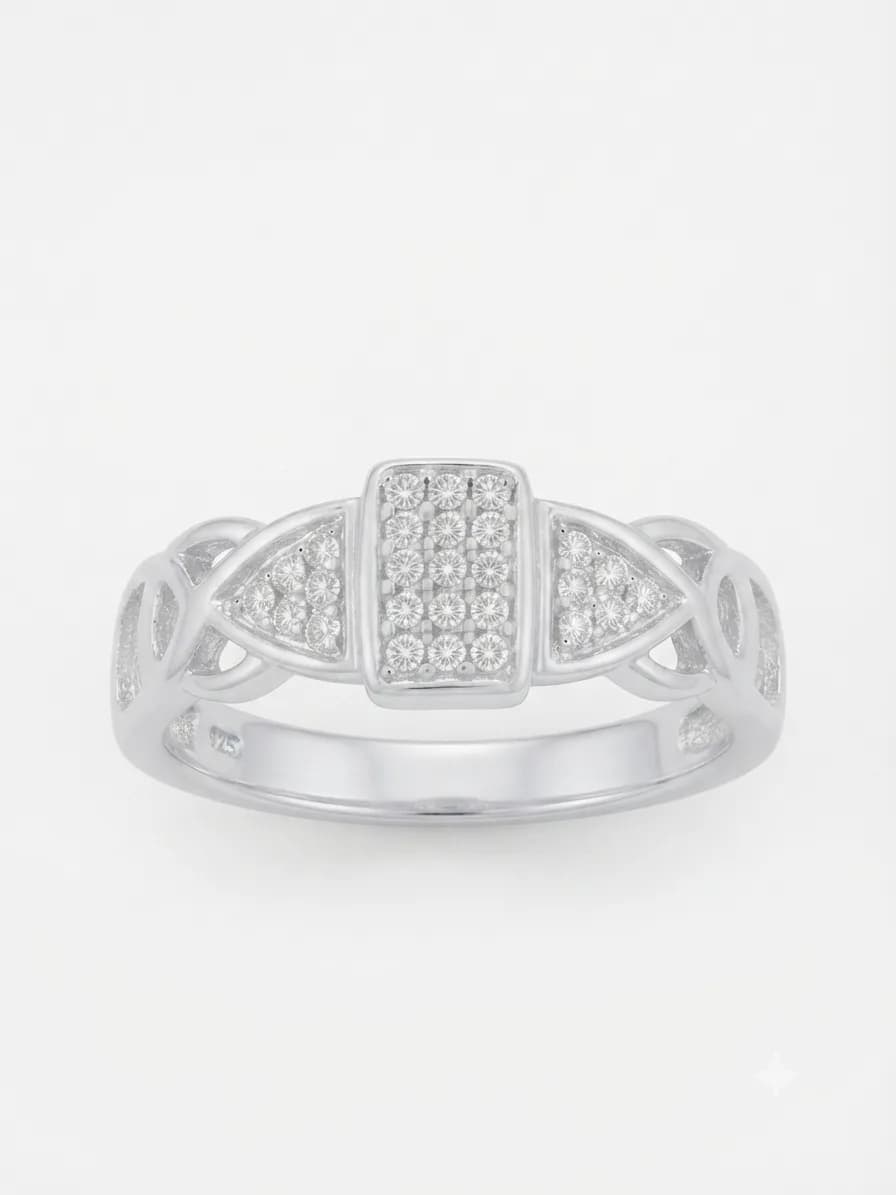 Silver Cluster Ring